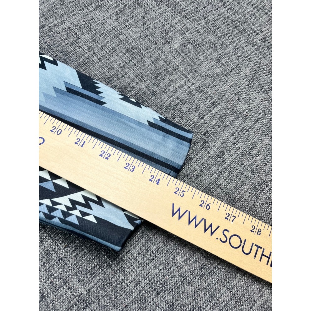 Crazy Train Womens Blue Grey Geometric Southwestern Open Front Blazer Large - Picture 9 of 10